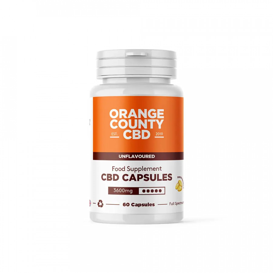 Orange County 3600mg CBD - 60 Soft Gel Capsules