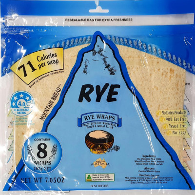 Mountain Bread Rye Wraps 200g