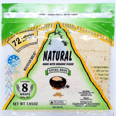 Mountain Bread Natural Wraps 200g