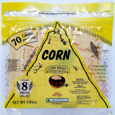 Mountain Bread Corn Wraps 200g