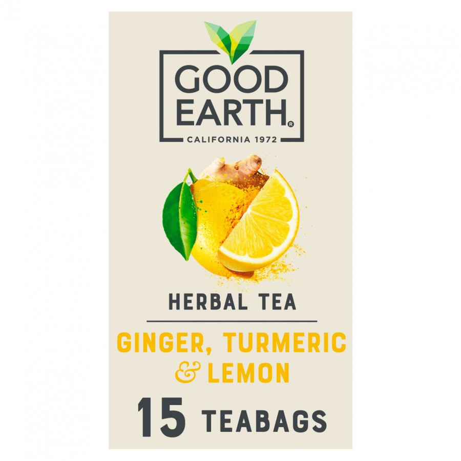 Good Earth Lemon, Ginger & Turmeric Tea - 15 Bags