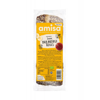 Amisa Organic Seeded Breakfast Rolls 188g