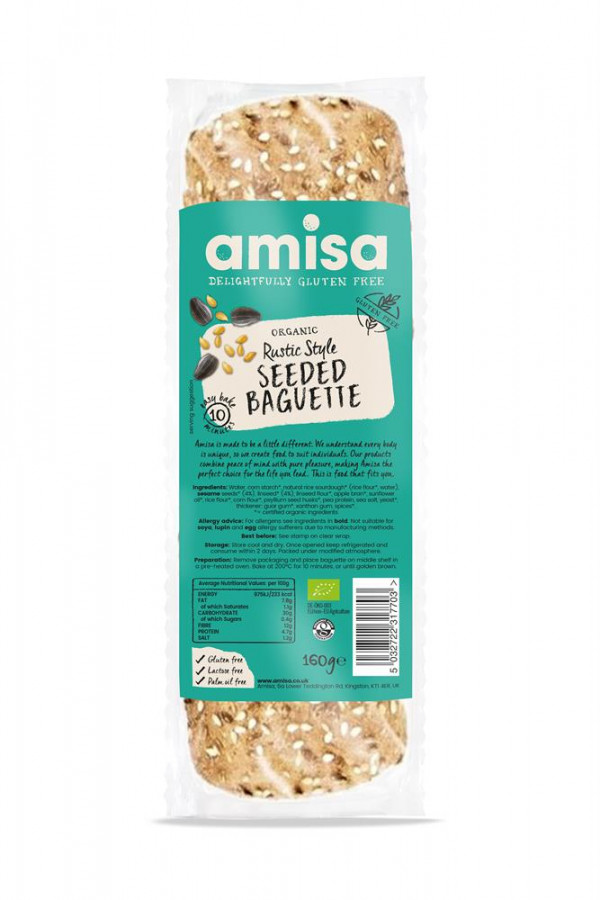 Amisa Rustic Style Seeded Baguette 160g