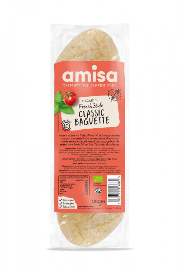 Amisa French Style Classic Baguette 180g