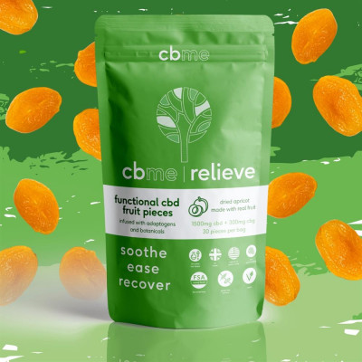 cbme Relieve CBD & CBG Dried Apricot - 30 Pieces