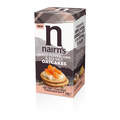 Nairn's Mixed Peppercorn & Sea Salt Oatcakes 200g