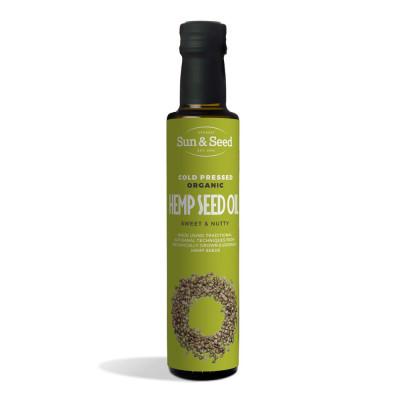 Sun & Seed Organic Cold Pressed Hemp Seed Oil 250ml