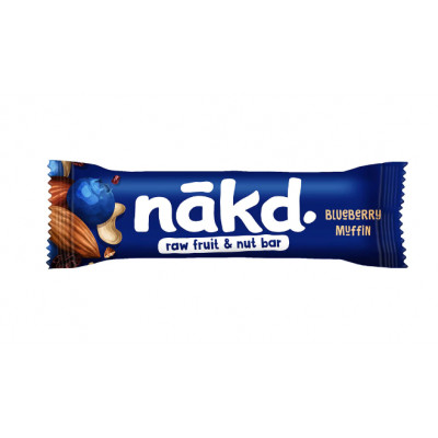 Nakd Blueberry Muffin 35g Bar - Pack of 18