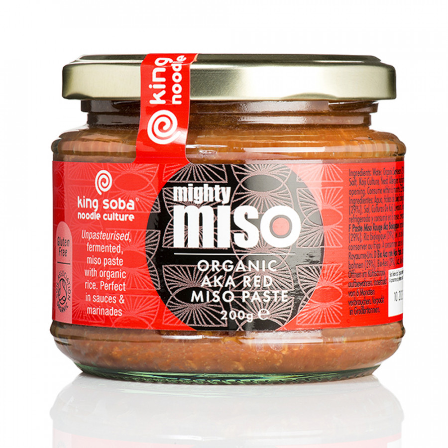 King Soba Organic Aka Red Miso Paste 200g