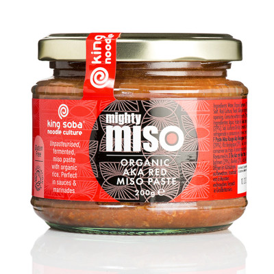 King Soba Organic Aka Red Miso Paste 200g