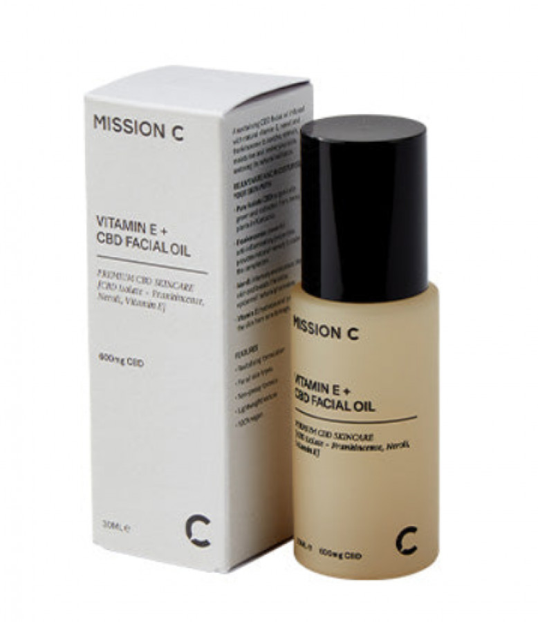 Mission C 600mg Vitamin E + CBD Facial Oil 30ml