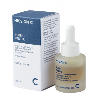 Mission C Relief + 1000mg CBD Oil 10ml