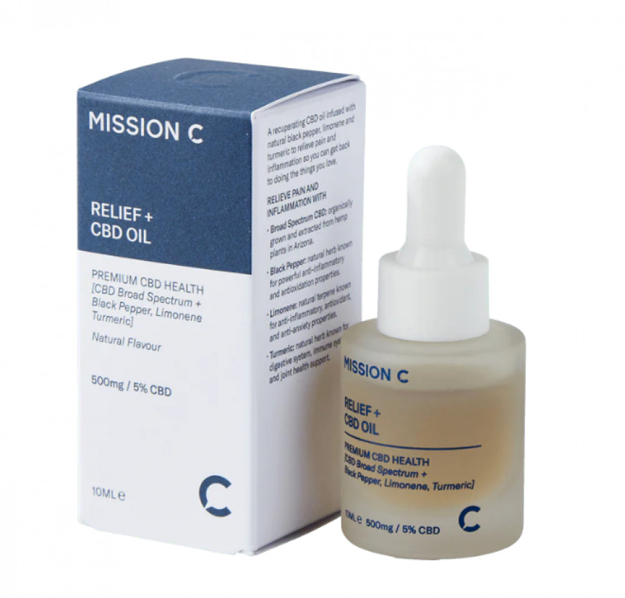 Mission C Relief + 500mg CBD Oil 10ml