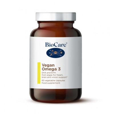 BioCare Vegan Omega 3 (Algal DHA & EPA) 60 Capsules