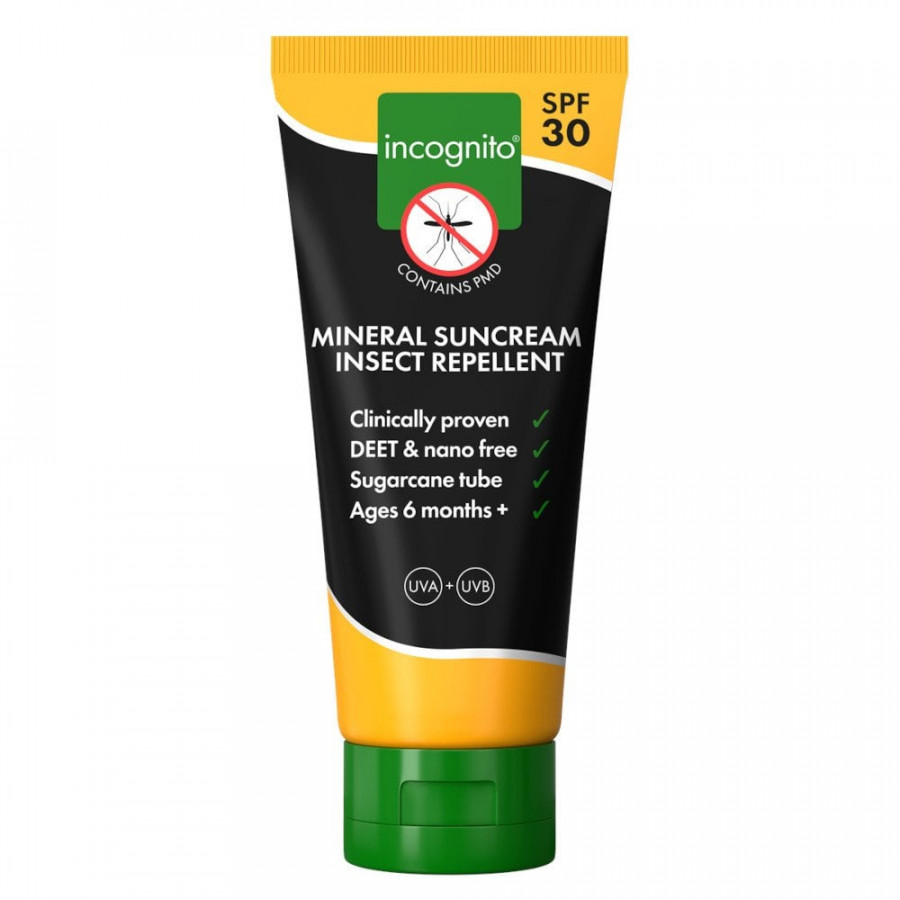 Incognito SPF30 Mineral Sun Cream Insect Repellent 100ml