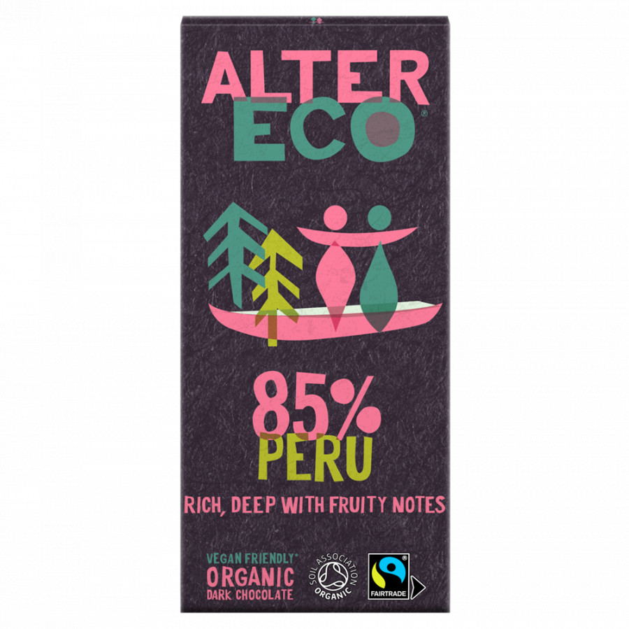 Alter Eco 85% Dark Chocolate 100g