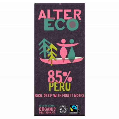 Alter Eco 85% Dark Chocolate 100g