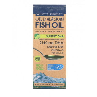 Wiley's Finest Summit DHA Wild Alaskan Fish Oil 125ml