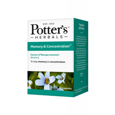 Potter's Herbals Memory & Concentration 60 Capsules