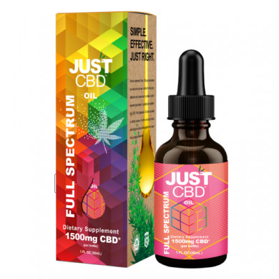 Just CBD 1500mg Full Spectrum CBD Oil - 30ml