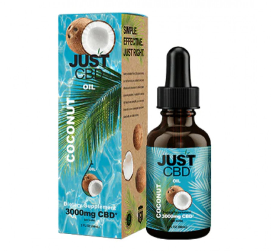 Just CBD 3000mg Coconut CBD Tincture Oil - 30ml