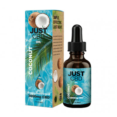 Just CBD 3000mg Coconut CBD Tincture Oil - 30ml