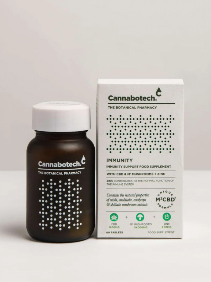 Cannabotech Immunity Mushroom & CBD - 60 Capsules