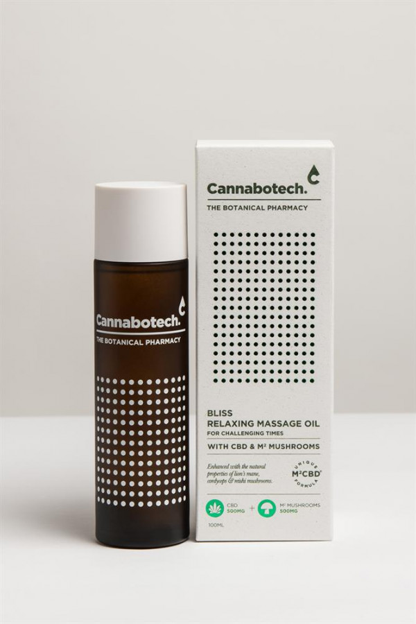 Cannabotech Bliss Relaxing Massage Oil 100ml