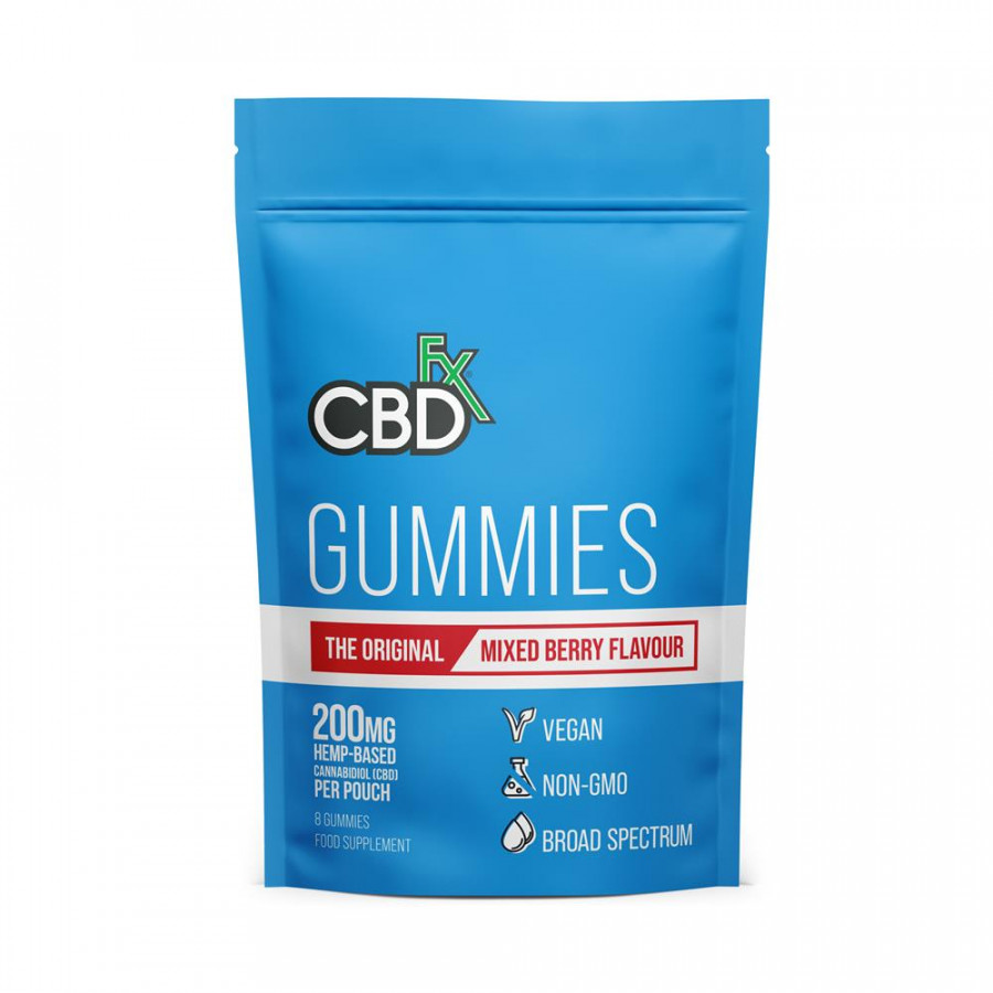 CBDfx CBD 200mg Mixed Berry - 8 Gummies