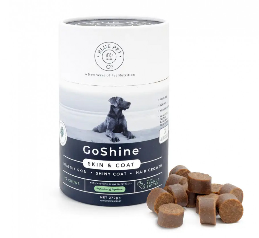 Blue Pet Co GoShine Peanut Butter Skin & Coat Supplements - 90 Chews