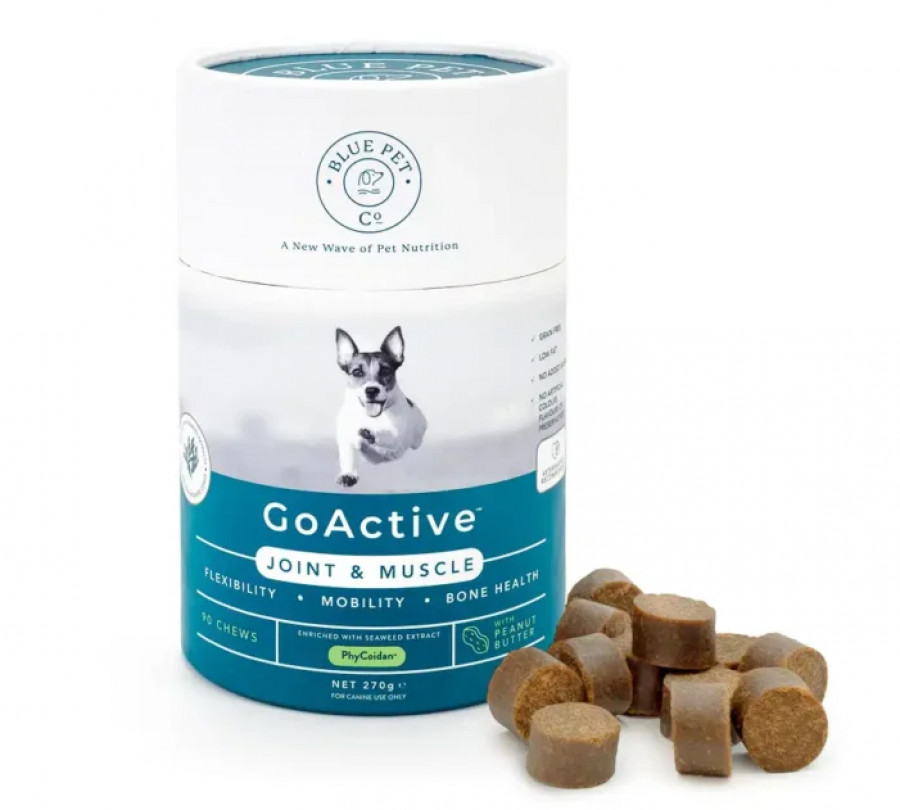 Blue Pet Co GoActive Peanut Putter Muscle Bone & Joint Supplements - 90 Chews