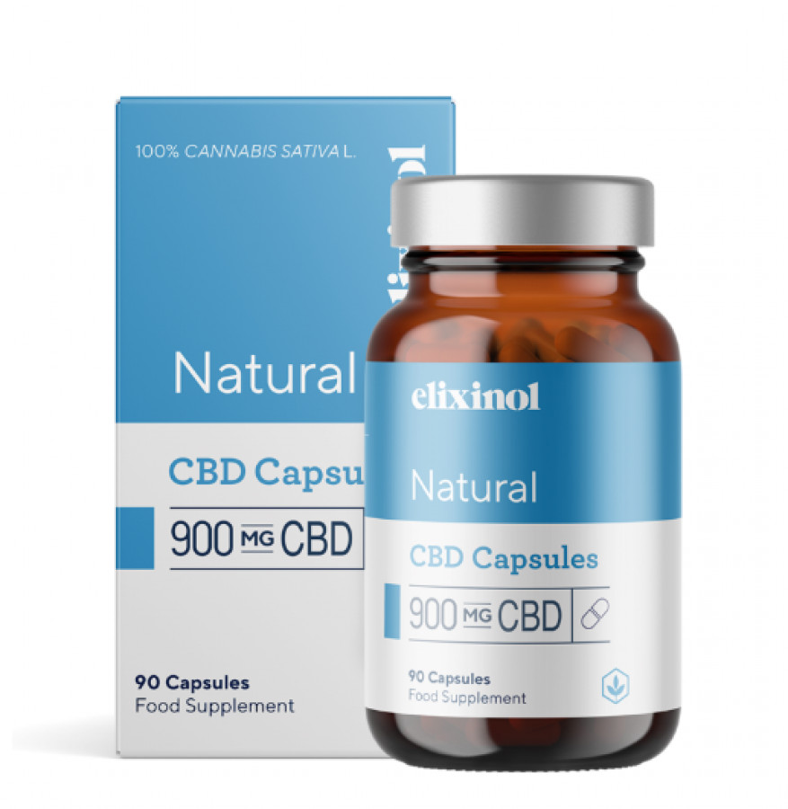 Elixinol Natural 900mg CBD - 90 Capsules