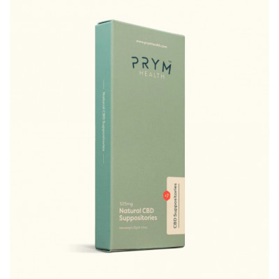 Prym Health CBD 525mg Natural Suppositories - 7 Pieces